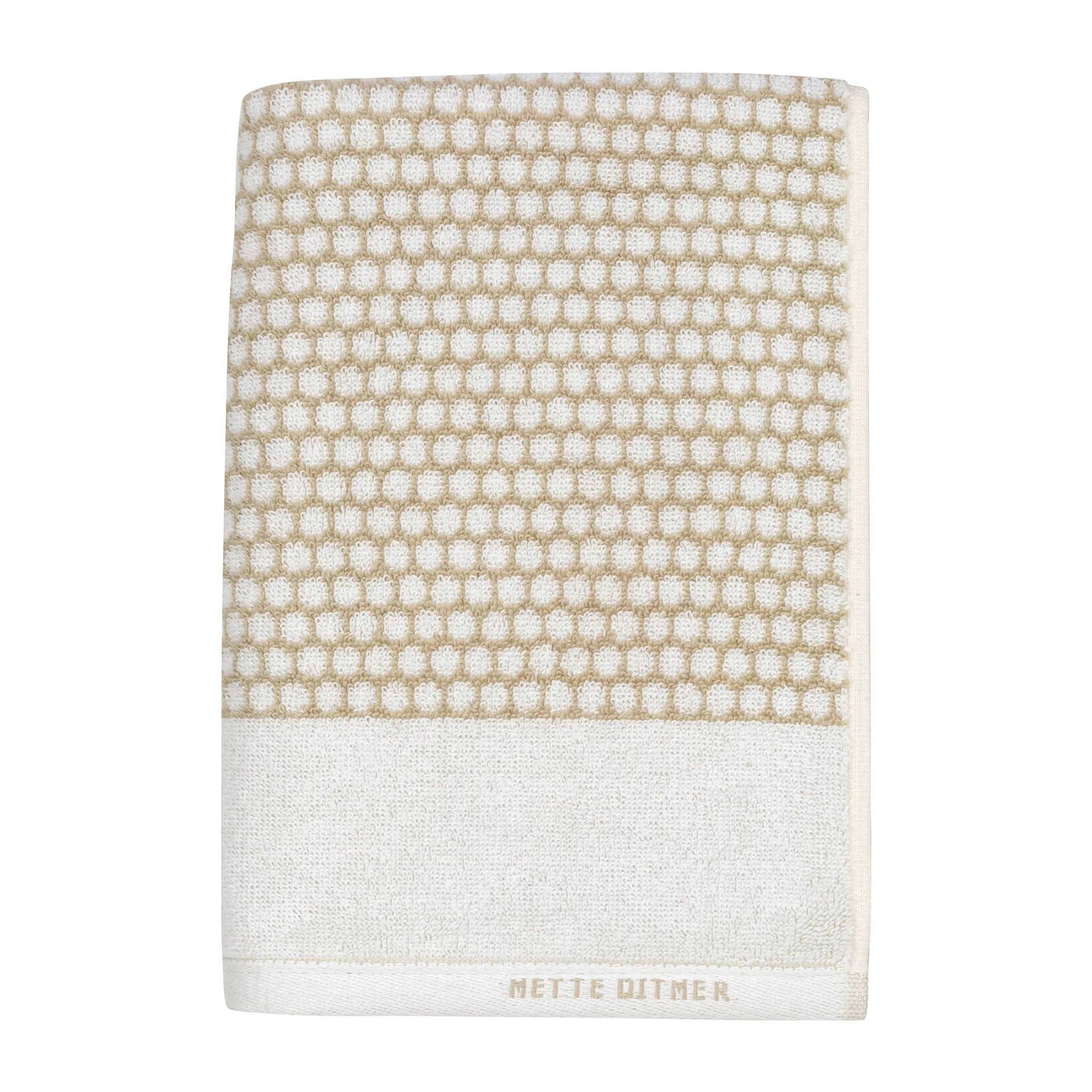 Grid towel 70x140 cm, Sand-off white Mette Ditmer