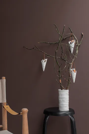 Lace Christmas cone 2-pack - Off-white - Mette Ditmer