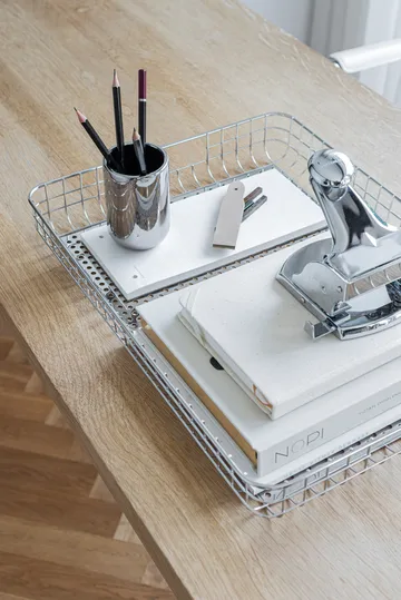 Lift tray 33.5x45.5 cm - Chrome - Mette Ditmer