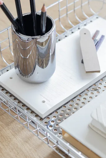 Lotus tooth brush holder - Chrome - Mette Ditmer