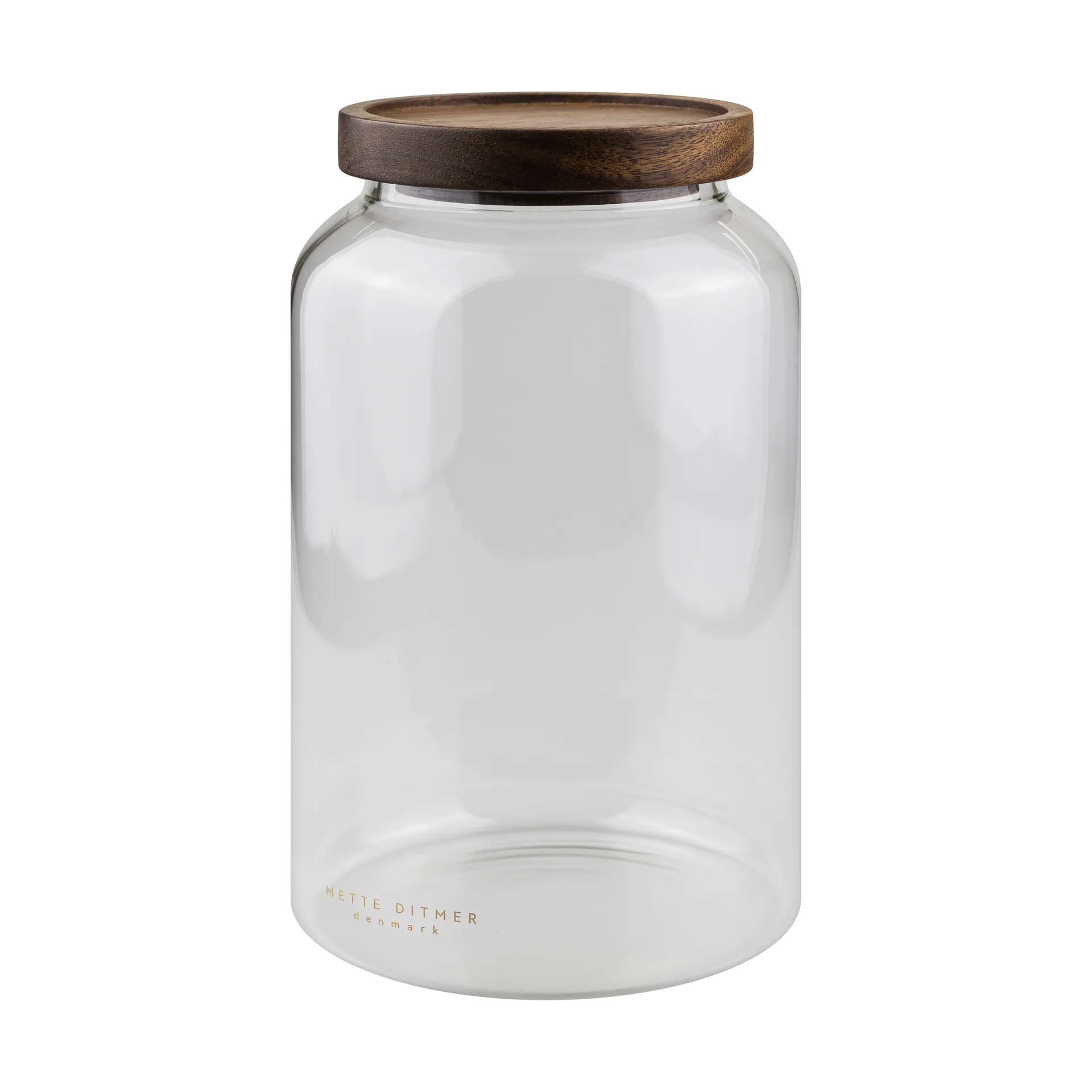 Luna jar with lid large 20 cm, Transparent Mette Ditmer