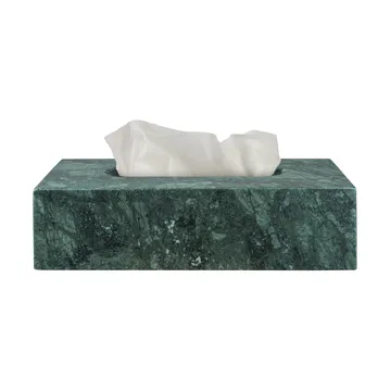 Marble tissue box 14x25.5 cm - Dark forest - Mette Ditmer