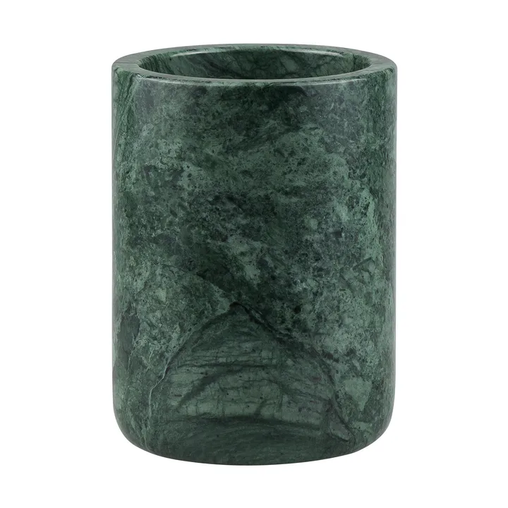 Marble toothbrush holder 10 cm - Dark forest - Mette Ditmer