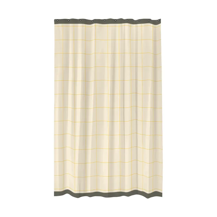 Mesh shower curtain 150x200 cm - Yellow - Mette Ditmer