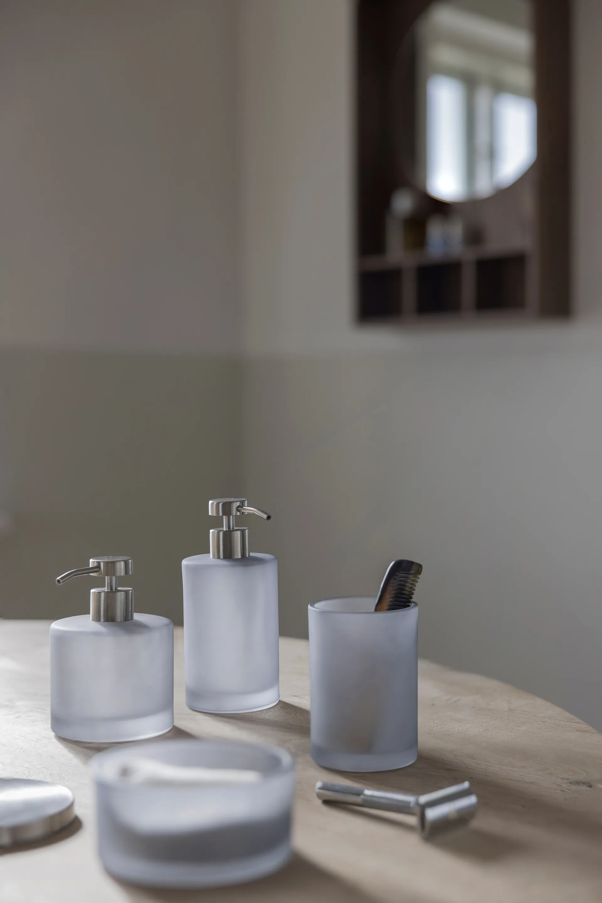 Modest toothbrush holder 10 cm, Dove blue Mette Ditmer