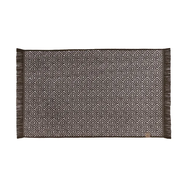 Morocco bathroom mat 50x80 cm - Chocolate-off-white - Mette Ditmer