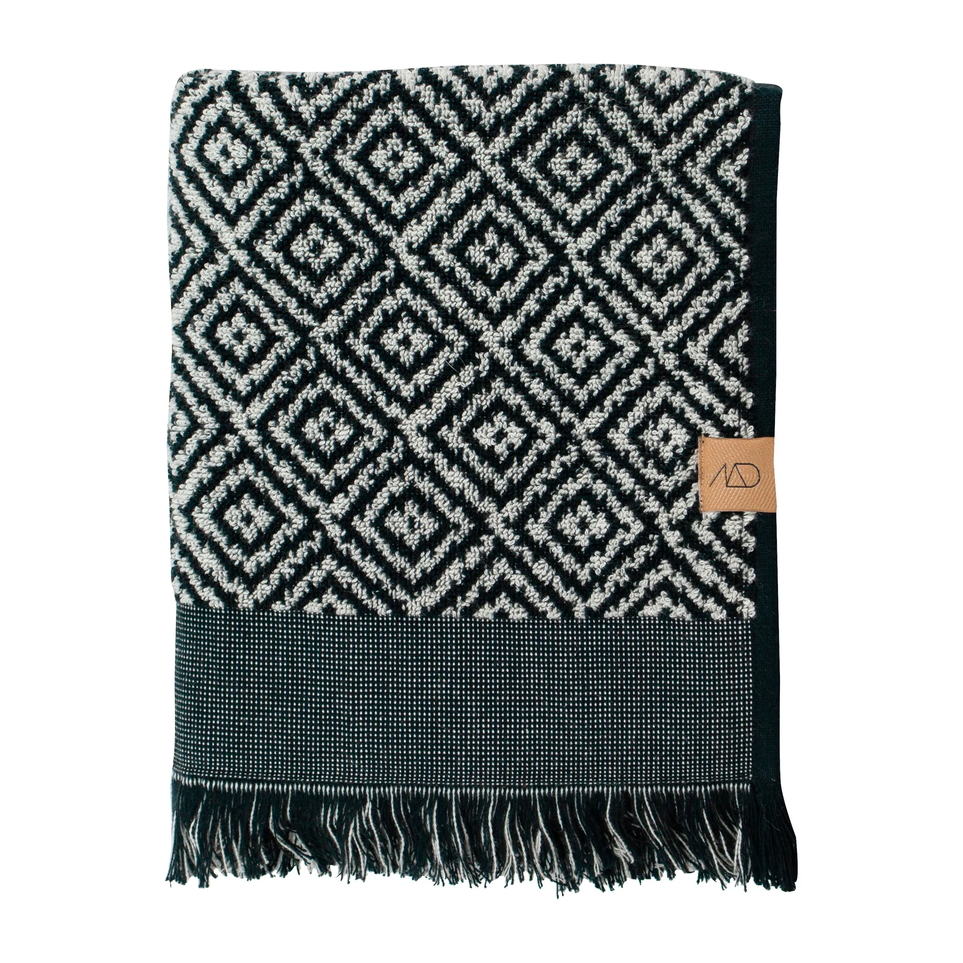 Morocco towel 50x90 cm, Black-white Mette Ditmer