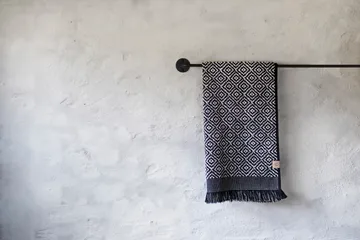 Morocco towel 70x135 cm - Black-white - Mette Ditmer