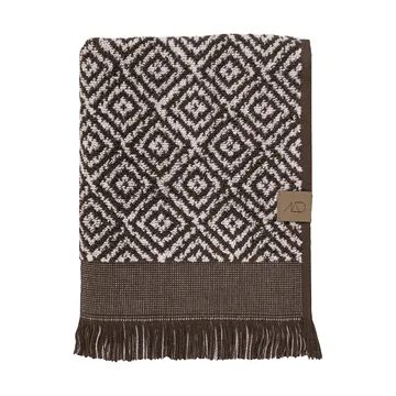 Morocco towel 70x135 cm - Chocolate-off-white - Mette Ditmer