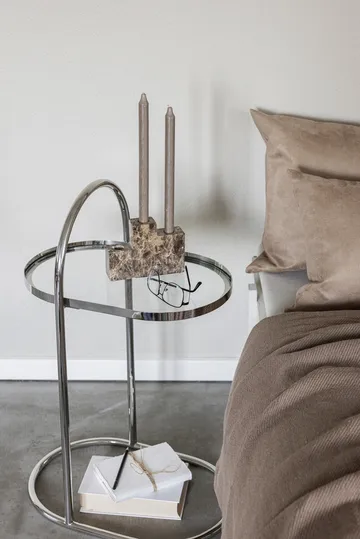 Moves side table - Chrome, 34.5x51x76.5 cm - Mette Ditmer