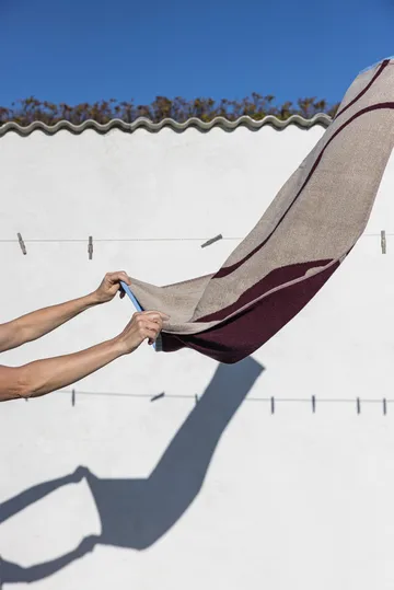 Nova Arte bath towel 70x133 cm - Wine-sand - Mette Ditmer