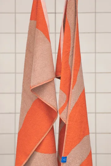 Nova Arte guest towel 40x55 cm 2-pack - Latte-orange - Mette Ditmer