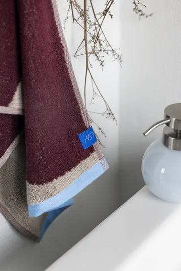Nova Arte guest towel 40x55 cm 2-pack - Wine-sand - Mette Ditmer