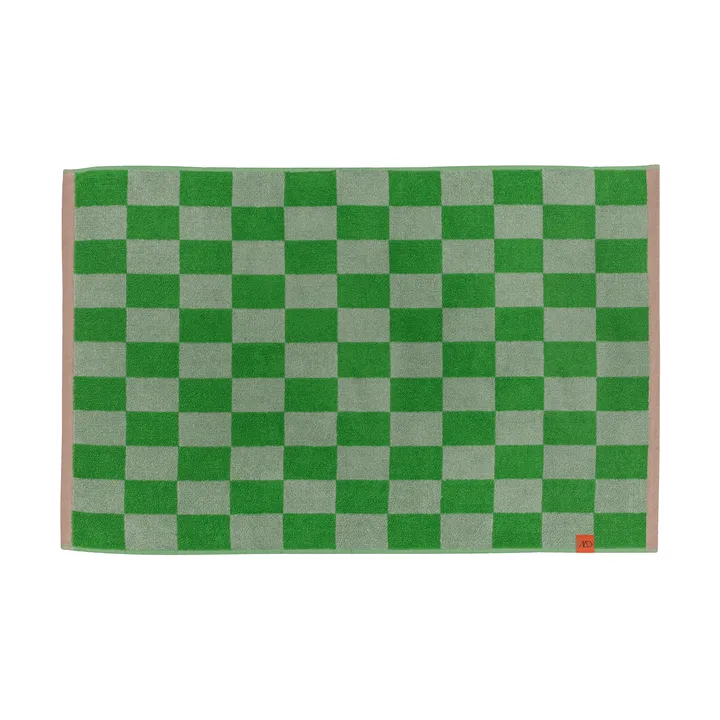 Retro bathroom mat 50x80 cm - Classic green - Mette Ditmer
