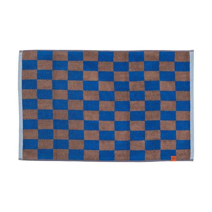 Retro bathroom mat 50x80 cm - Cobalt - Mette Ditmer