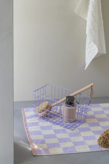 Retro bathroom mat 50x80 cm - Lilac - Mette Ditmer