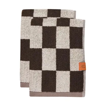 Retro towel - Chocolate, 40x55 cm, 2-pack - Mette Ditmer