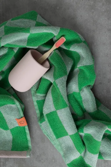 Retro towel - Classic green, 50x90 cm - Mette Ditmer