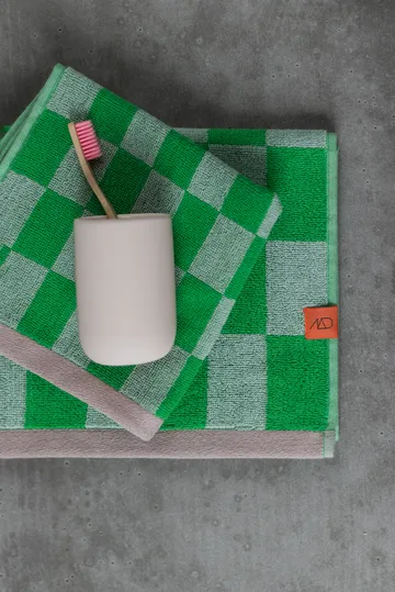 Retro towel - Classic green, 50x90 cm - Mette Ditmer