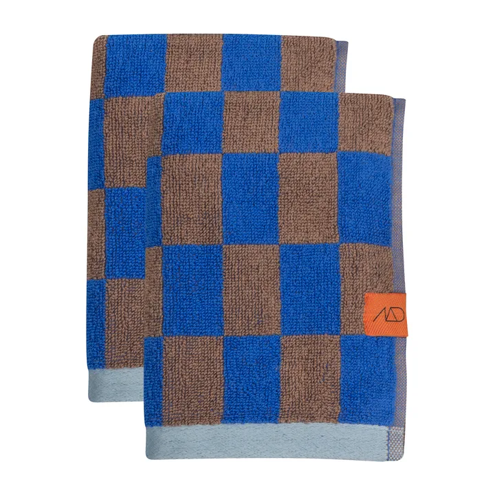 Retro towel - Cobalt, 40x55 cm, 2-pack - Mette Ditmer