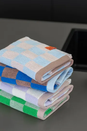 Retro towel - Cobalt, 40x55 cm, 2-pack - Mette Ditmer