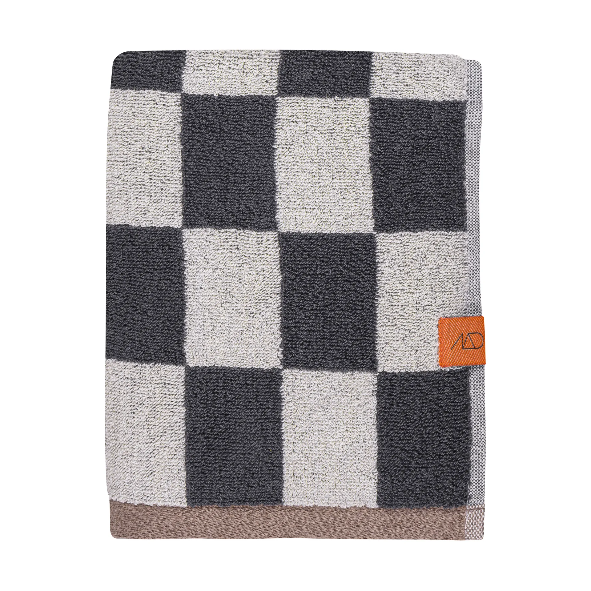 Retro towel, Dark grey, 50x90 cm Mette Ditmer