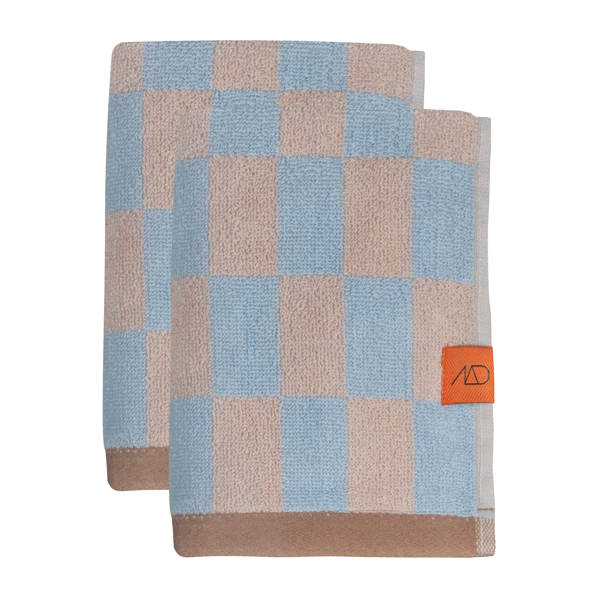 Retro towel, Light blue, 40x55 cm, 2-pack Mette Ditmer