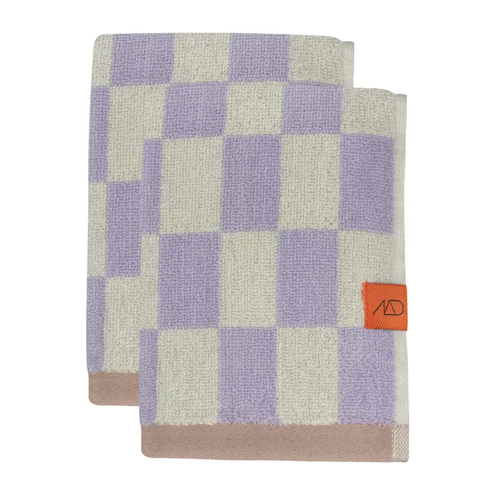 Retro towel - Lilac, 40x55 cm, 2-pack - Mette Ditmer