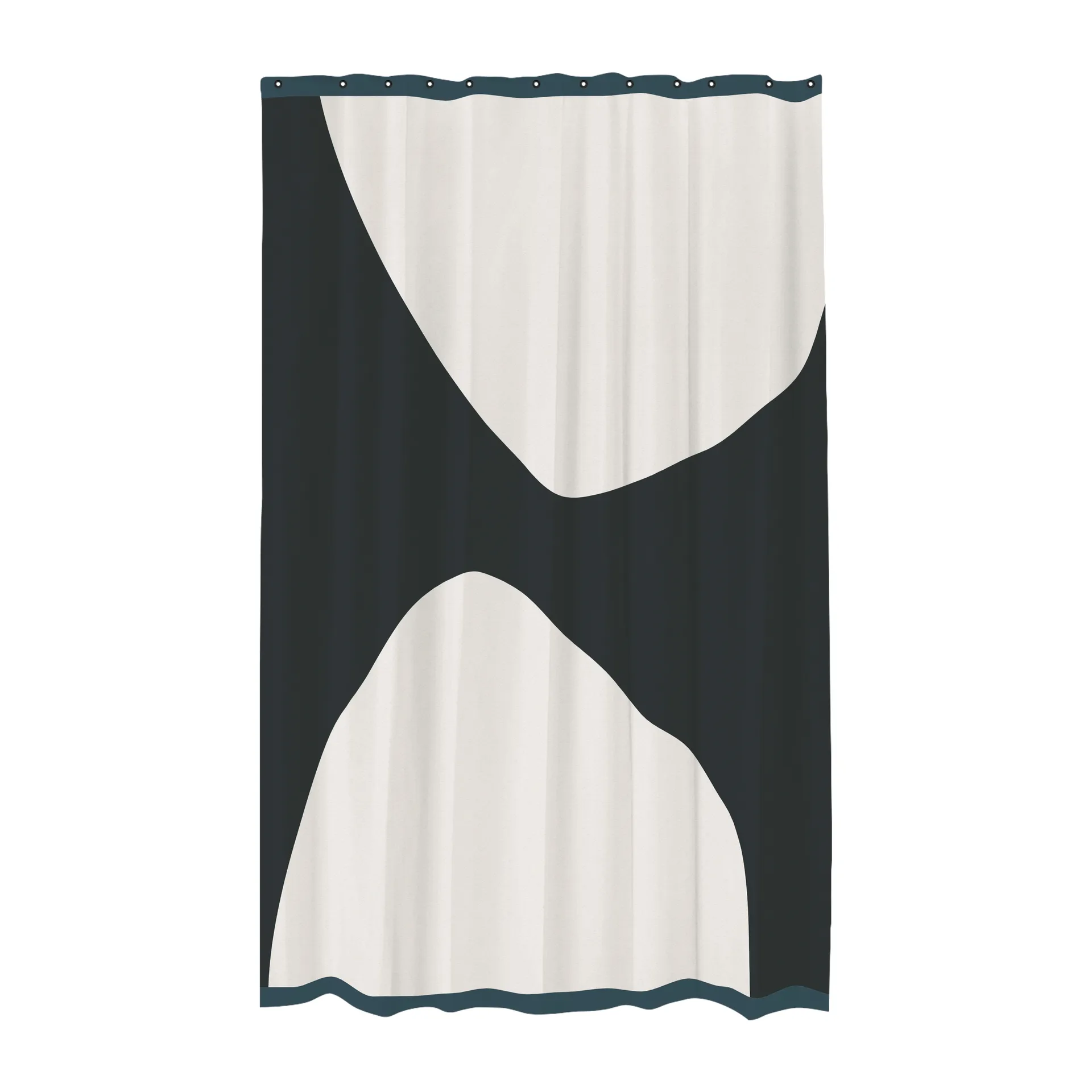 Rock shower curtain 150x200 cm, Black Mette Ditmer