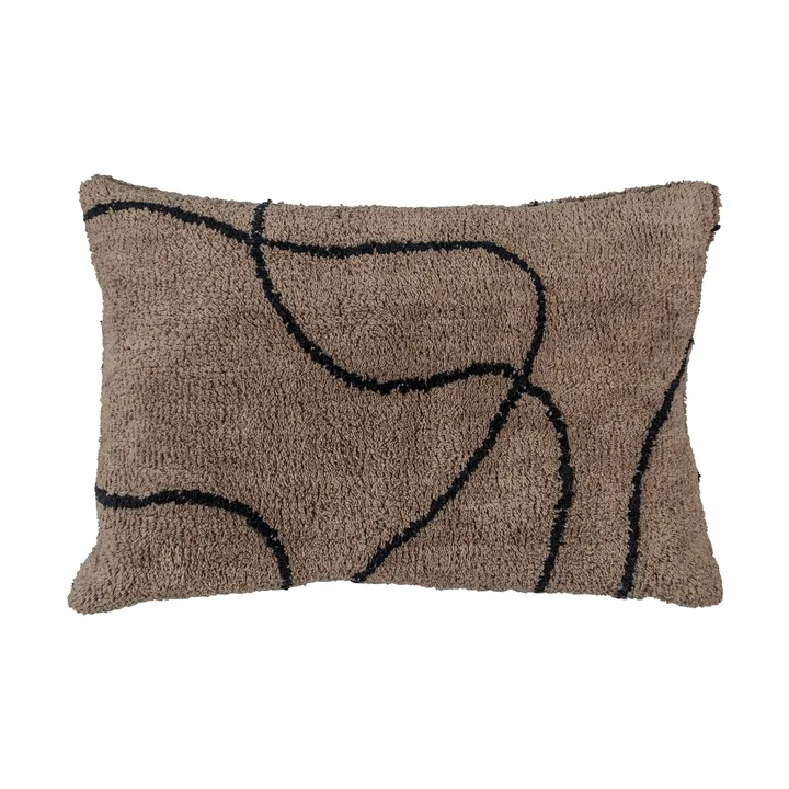 Shadow tufted cushion cover 40x60 cm - Brown - Mette Ditmer