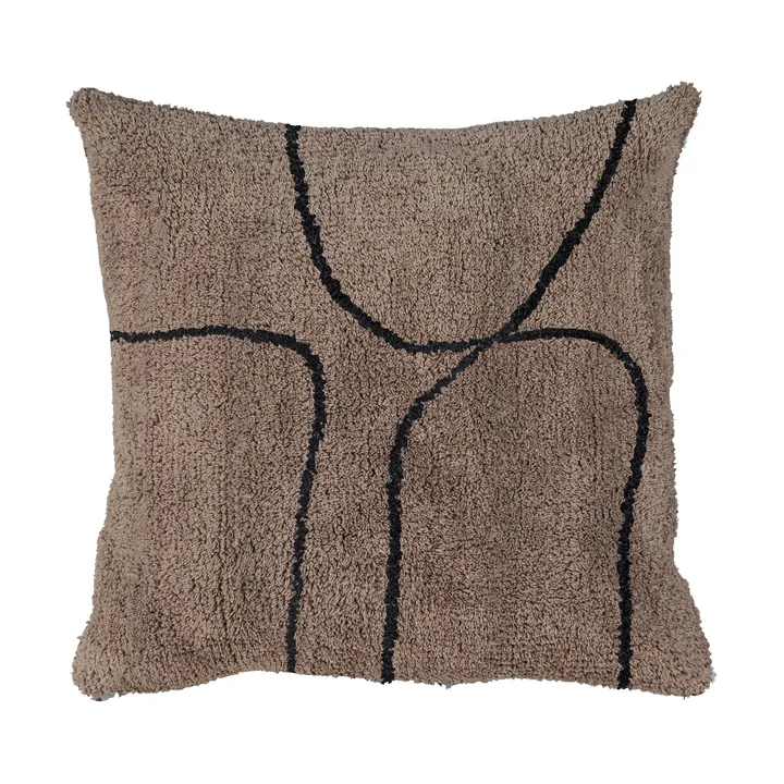 Shadow tufted cushion cover 50x50 cm - Brown - Mette Ditmer