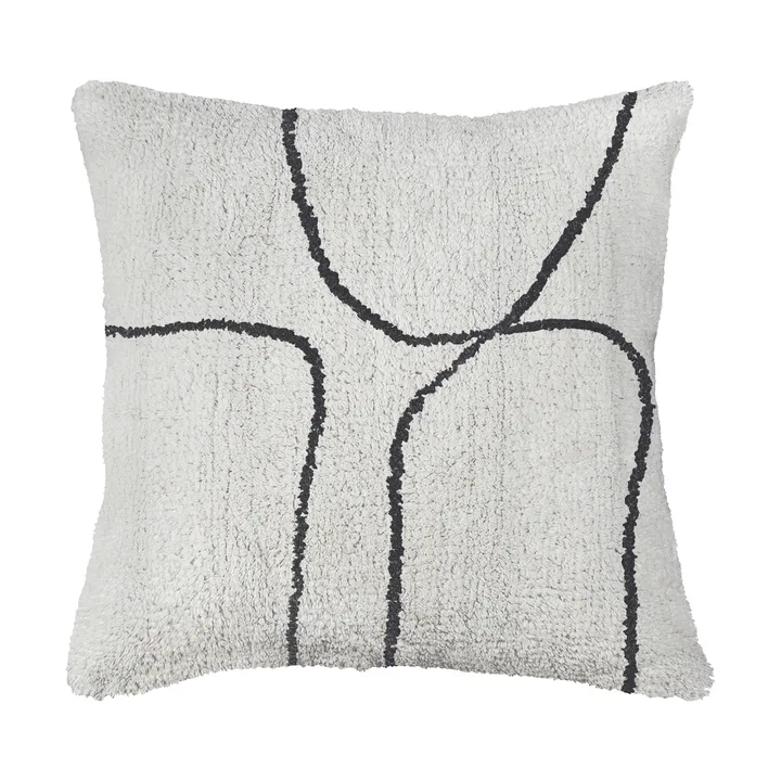 Shadow tufted cushion cover 50x50 cm - Off-white - Mette Ditmer