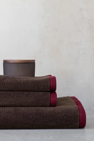 Soft bath towel 70x133 cm - Brown-sand - Mette Ditmer