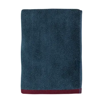 Soft bath towel 70x133 cm - Midnight blue-light grey - Mette Ditmer