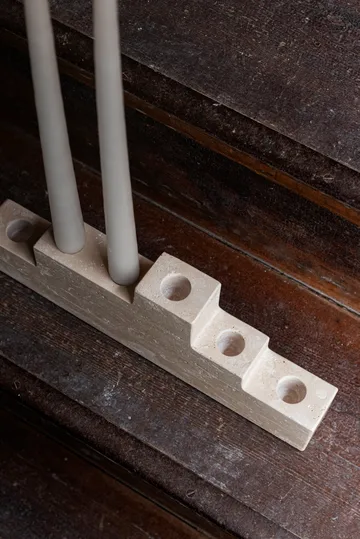 Step six candlestick - Linen - Mette Ditmer
