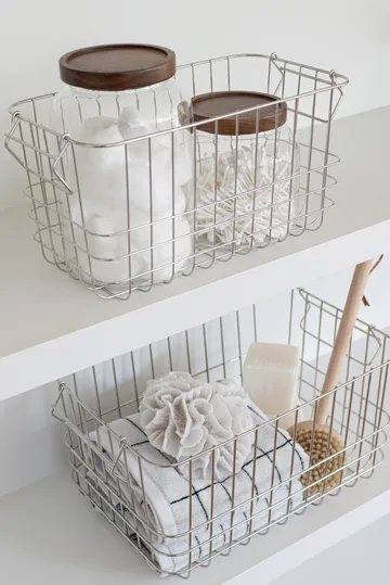 Store-it storage basket medium - Chrome - Mette Ditmer