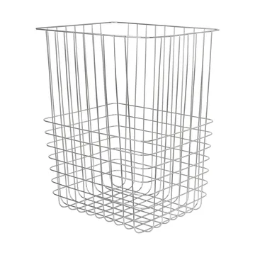 Store-it storage basket with cotton bag large - Chrome - Mette Ditmer