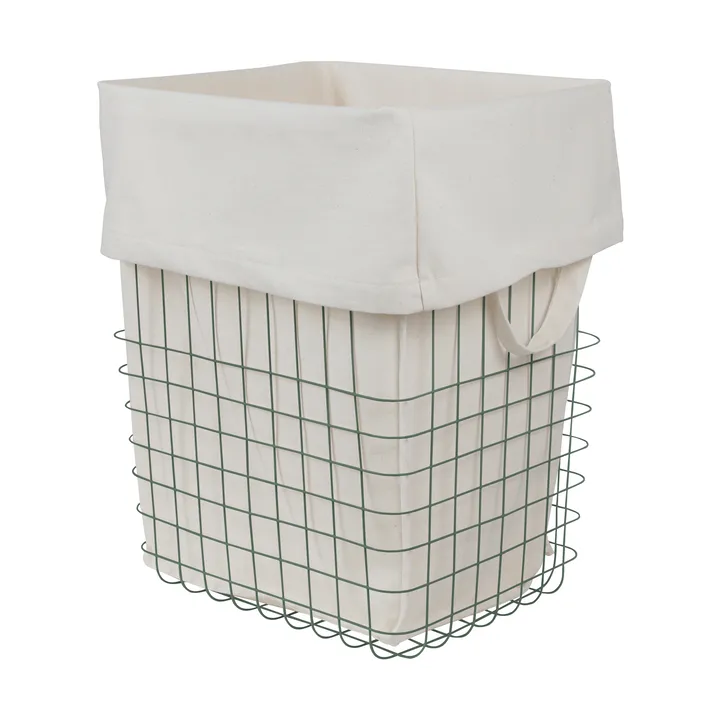 Store-it storage basket with cotton bag large - Thyme green - Mette Ditmer