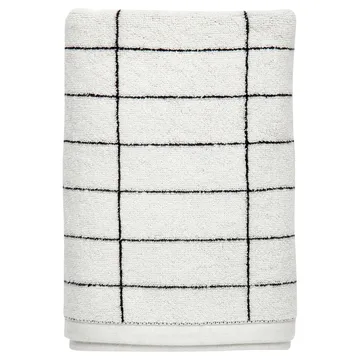 Tile Stone bath towel 70x140 cm - black-off white - Mette Ditmer