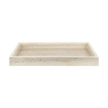 Travertine decoration tray 30x40 cm - Linen - Mette Ditmer