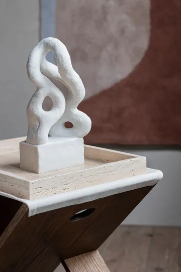 Travertine decoration tray 30x40 cm - Linen - Mette Ditmer