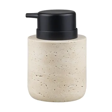 Travertine soap pump 12.5 cm - Linen - Mette Ditmer