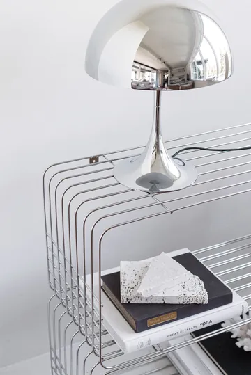 Wire shelf - Chrome, 31x70x26 cm - Mette Ditmer