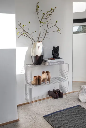 Wire shelf - Chrome, 31x70x26 cm - Mette Ditmer