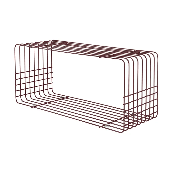 Wire shelf - Wine, 31x70x26 cm - Mette Ditmer