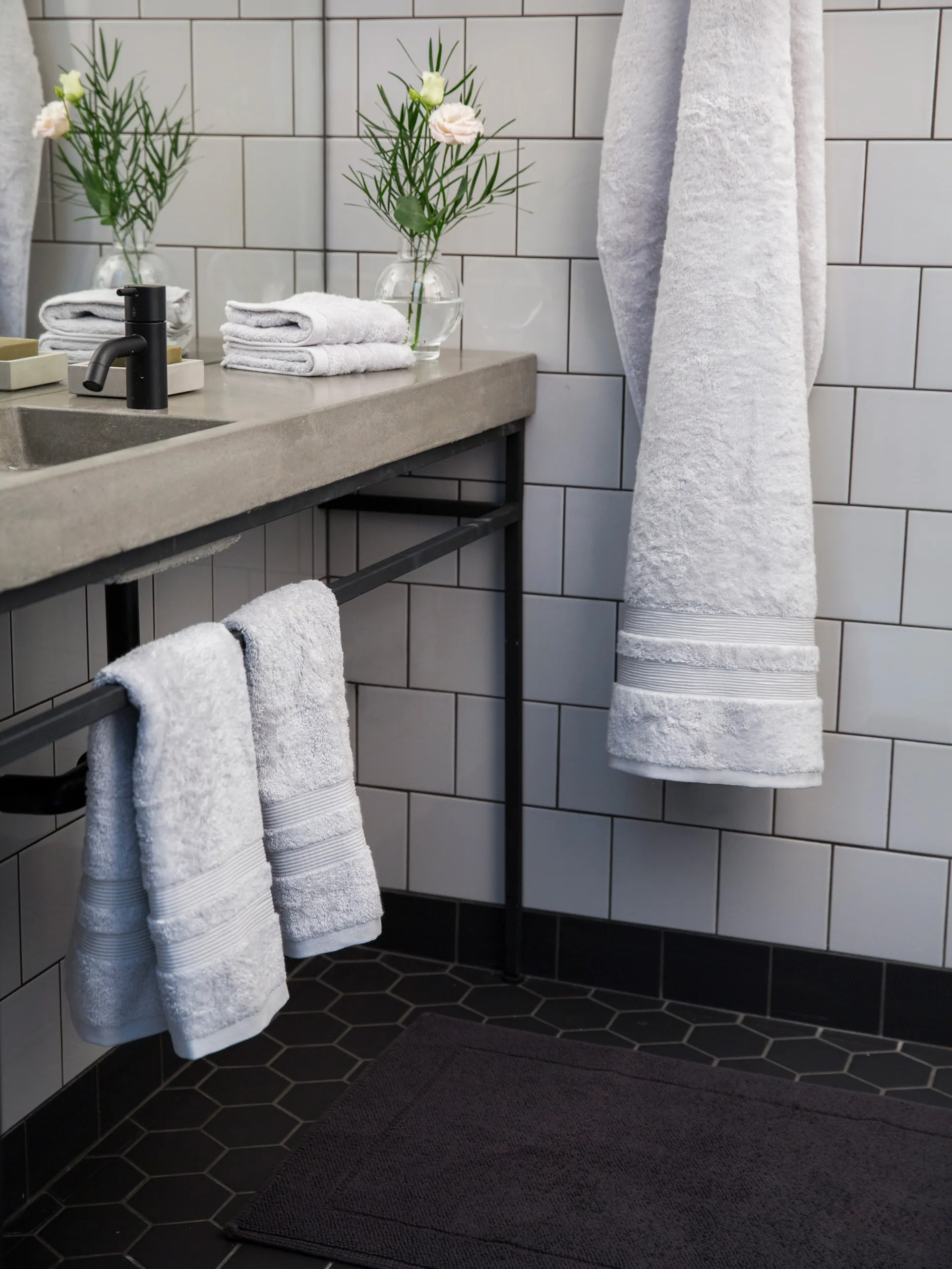 Fontana towel EKO, Light grey, 50x70 cm Mille Notti