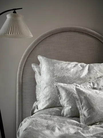Honeysuckle & Tulip pillowcase - Grey, 50x60 cm - Mille Notti