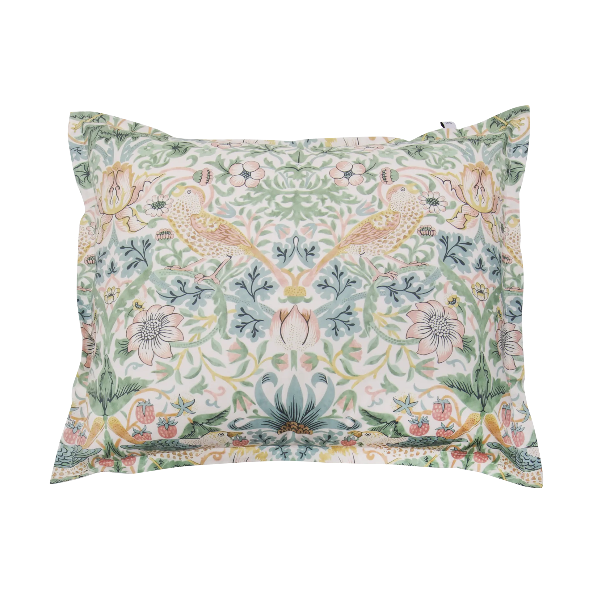 Morris & Co. Strawberry Thief Pillowcase, Green, 50x60 cm Mille Notti