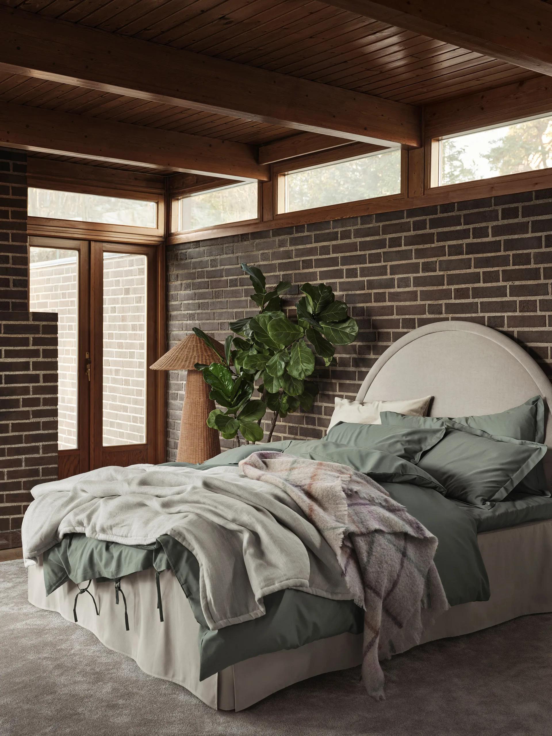 Napoli bed skirt, Sand, 160x220x42 cm Mille Notti