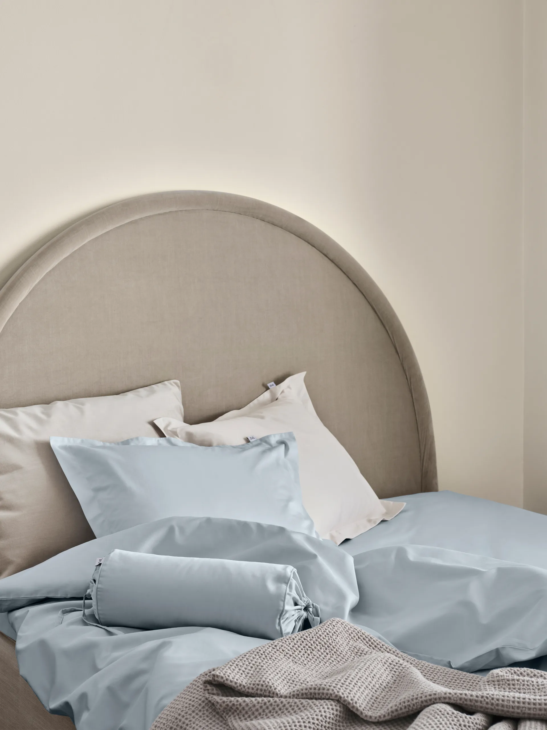 Satina duvet cover, Light blue, 150x210 cm Mille Notti